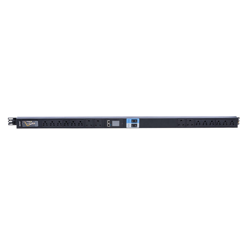 Južnoafrička utičnica 16 utičnica 1.5U Liquid Magnetic Circuit Breaker Vertical TCP/IP smart Rack PDU