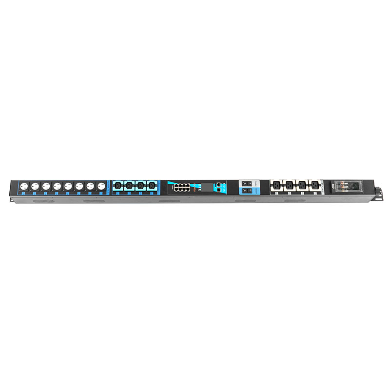 16-Outlet C13 C19 US Vertical TCP/IP Sensor Breaker eco Smart Rack Pdu